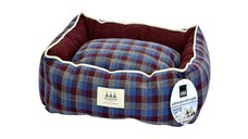 Pat caini si pisici, Aria Marchese Scacchi Bordo/ Cadril, M 63x53x20 cm