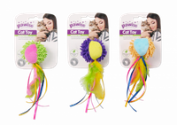 Pawise Jucarie din Plus cu Pene si Panglici pentru Pisici, 15 cm - 1