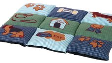 Pernita Patchwork 80x55 cm Albastru/Gri 37069