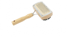 Pet Care Perie Tesala Dubla Lemn