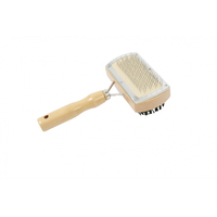 Pet Care Perie Tesala Dubla Lemn - 1
