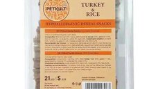 Petkult Hypoallergenic Dental Snacks, Curcan si Orez, 21 buc