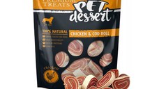 Pet's Dessert Chicken & Cod Roll, 80 g