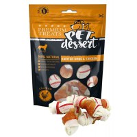 Pet's Dessert Knoted Bone & Chicken, 80 g - 1