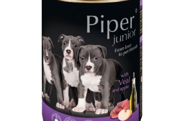 Piper Junior Dog, Vitel Si Mere, 400 g