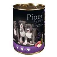 Piper Junior Dog, Vitel Si Mere, 400 g - 1