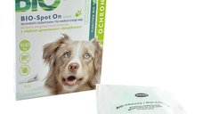 Pipeta Antiparazitara Caine Talie Medie & Mare PESS Bio-Spot On cu Ulei de Geranium si Dimethicone, 4x2 g/ 10-20 kg