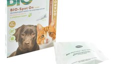 Pipeta Antiparazitara Caini/ Pisici PESS Bio-Spot On cu Ulei de Neem, 4x1 g/ 10 kg