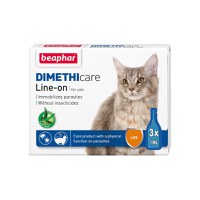 Pipeta Antiparazitara Dimethicare Line-On Pisici, Beaphar, 3 pipete x 1 ml - 1