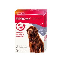 Pipete Antiparazitare Caini Fiprotec, Beaphar, XL 40-60 kg/ 3 pipete x 4.02 ml - 1