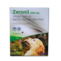 Pipete antiparazitare caini, Zeronil, 268 mg 20 - 40 kg 6 pipete - 1