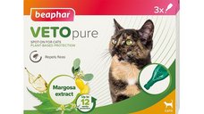 Pipete Antiparazitare pentru Pisici Beaphar Veto Pure Spot On - 3 Pipete