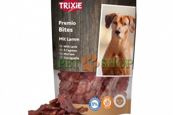 Premio Bites, Trixie, Bucati cu Carne de Miel, 100 g