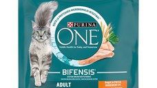 PURINA ONE ADULT, Pui si Cereale Integrale, hrana uscata pentru pisici, 450 g