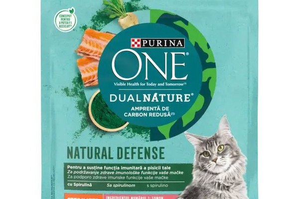 PURINA ONE DualNature, Sterilized cu Somon, hrana uscata pentru pisici sterilizate, 750 g