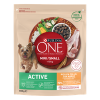 PURINA ONE MINI Active, Pui si Orez, hrana uscata pentru caini, 800 g - 1
