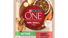 PURINA ONE MINI Active, vita, cartofi si morcovi, in sos, 85 g