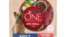 PURINA ONE MINI ADULT, Vita si Orez, hrana uscata pentru caini, 800 g