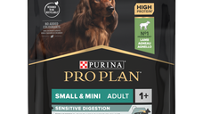 PURINA PRO PLAN ADULT Sensitive Digestion, Talie Mică și Foarte Mică, Miel, 700 g