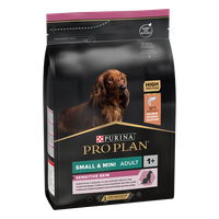 PURINA PRO PLAN ADULT Sensitive Skin, Talie Mică și Foarte Mică, Somon, 3 kg - 1