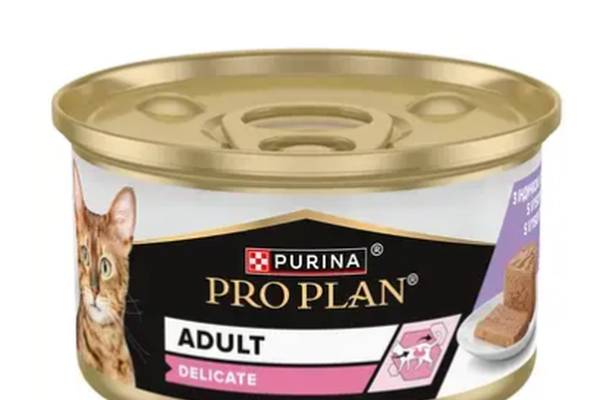 PURINA PRO PLAN Cat Wet Can, Adult Delicate, 85 g