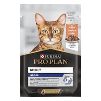 PURINA PRO PLAN INDOOR cu Somon in sos, hrana umeda pentru pisici adulte, 85 g - 1