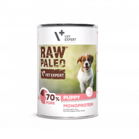 Raw Paleo Puppy, Carne Porc, 400 g - 1