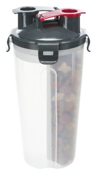 Recipient hrana si lichid, plastic, 2 x 350 ml/ø 11 x 23 cm 25019 - 1