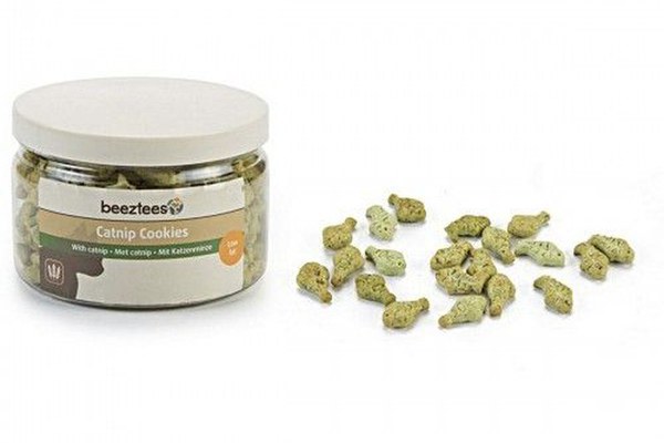 Recompensa pisici, Beeztees Catnip Cookies cu peste, 55 g