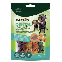 Recompense pentru caini, Camon Snack Dental Mix Veggie Bells, 100 g - 1