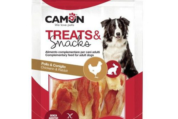 Recompense pentru caini, Camon, Urechi de Iepure si Carne de Pui, 80 g