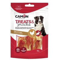 Recompense pentru caini, Camon, Urechi de Iepure si Carne de Pui, 80 g - 1