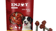 Recompense pentru caini Enjoy Carnivore Fit Fetch Delights cu pui, 100 g
