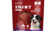 Recompense pentru caini Enjoy Carnivore Real Duck Jerky Treats cu rata, 300 g
