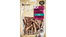 RECOMPENSE PENTRU PISICI SNACK HAPKI STRIPS RATA&COD 85G
