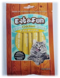 Recompense pisici, Eat & Fun Pure Chicken Snack, 70 g - 1