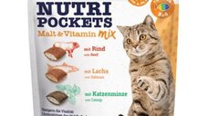 Recompense pisici, Gimpet Nutri Pockets cu Malt si Vitamine, 150 g