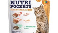 Recompense pisici, Gimpet Nutri Pockets cu Malt si Vitamine, 150 g