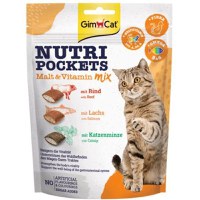 Recompense pisici, Gimpet Nutri Pockets cu Malt si Vitamine, 150 g - 1