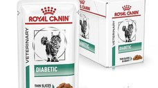 Royal Canin Diabetic Cat, hrana umeda pisica in sos/ gravy, 12x85 g