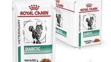 Royal Canin Diabetic Cat, hrana umeda pisica in sos/ gravy, 12x85 g