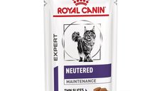 ROYAL CANIN Neutered Maintenance, formula veterinara, plic hrana umeda pisici, managementul greutatii, 85 g