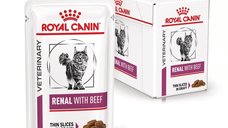 ROYAL CANIN Renal cu Vita, dieta veterinara, plic hrana umeda pisici, sistem renal, (in sos), 12x85 g