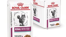ROYAL CANIN Renal Fish, dieta veterinara, plic hrana umeda pisici, sistem renal, 12x85 g