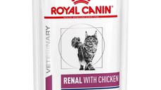 Royal Canin Renal with Chicken, hrana umeda pisica, 85 g