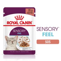 Royal Canin Sensory Feel, hrana umeda pisici, stimularea simtului tactil (in sos), 12 x 85 g - 1