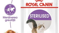 Royal Canin Sterilised Adult hrana umeda pisica sterilizata (in aspic), 12 x 85 g