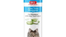 Sampon pentru pisici, Bio PetActive Aloe Vera Shampoo Cat, 400 ml