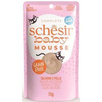 Schesir Baby Mousse Cat Somon si Pui, 70 g - 1