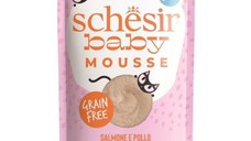Schesir Baby Mousse Cat Somon si Pui, 70 g